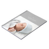 Bow & Scallops Journal - Grijs Notitieboek (Linkerzijde)