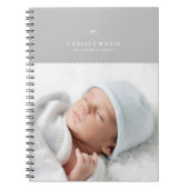 Bow & Scallops Journal - Grijs Notitieboek (Voorkant)