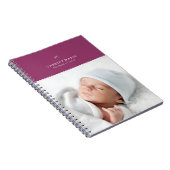 Bow & Scallops Journal - Plum Notitieboek (Rechterzijde)