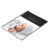 Bow & Scallops Journal - Zwart Notitieboek (Linkerzijde)