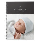 Bow & Scallops Journal - Zwart Notitieboek (Voorkant)