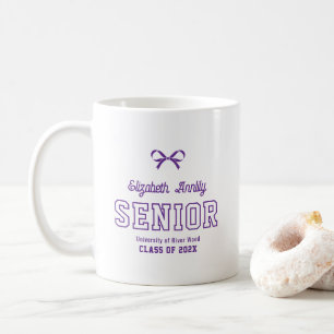 Bow Senior Custom Jaar Script Afstudeer College Koffiemok
