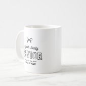 Bow Senior Custom Jaar Script Graduate College Koffiemok (Voorkant links)