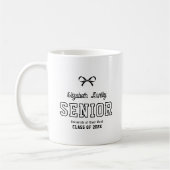 Bow Senior Custom Jaar Script Graduate College Koffiemok (Links)