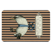  Bow Sheep™ Collectie - Birth Info / Magneet (Horizontaal)