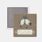  Bow Sheep™ Collectie - Birth Info / Magneet (Voorkant / Achterkant)
