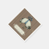  Bow Sheep™ Collectie - Birth Info / Servet (Hoek)