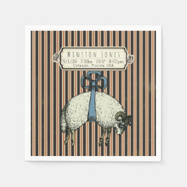  Bow Sheep™ Collectie - Birth Info / Servet