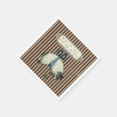  Bow Sheep™ Collectie - Birth Info / Servet (Hoek)