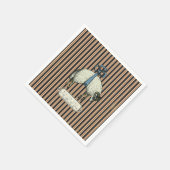  Bow Sheep™ Collectie - Birth Info / Servet (Hoek)