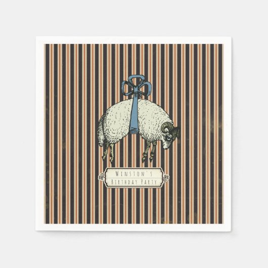  Bow Sheep™ Collectie - Servet (Voorkant)