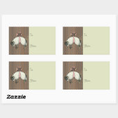 BOW Sheep DESIGNER OPTIES~ Square Stickers (Vel)