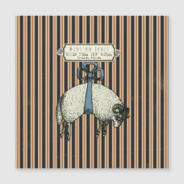  Bow Sheep™ - Magnetische Kaart met Envelop