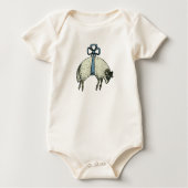  Bow Sheep™ - Unisex ORGANIC Baby Creeper (Voorkant)
