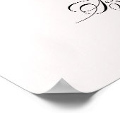 Bow She's Tying the Knot Bridal Shower Welcome Poster (Hoek)