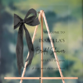 Bow She's Tying the Knot Bruiloftsfeest Verwelkomi Acryl Bord (Neutraal)