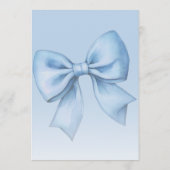 Bow Something Blue Before I Do Chic Bridal Shower Kaart (Achterkant)
