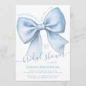 Bow Something Blue Before I Do Chic Bridal Shower Kaart (Voorkant)