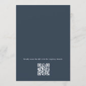 Bow Something Blue Before I Do QR Code Bruids- Kaart (Achterkant)