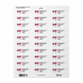 Bow Stethoscope Nursing School Afstuderen Etiket (Full Sheet)