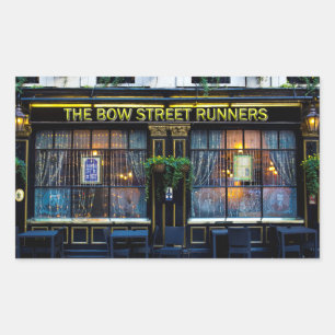 Bow Street Runners Pub Rechthoekige Sticker