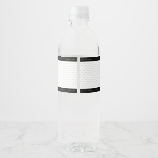 Bow Stropdas 1s Verjaardag Klein Man Waterfles Lab Waterfles Etiket (Achterkant)