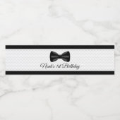 Bow Stropdas 1s Verjaardag Klein Man Waterfles Lab Waterfles Etiket (Enkel label)