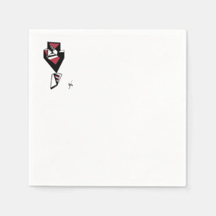 "Bow Stropdas Affair" cocktailservetten Servet