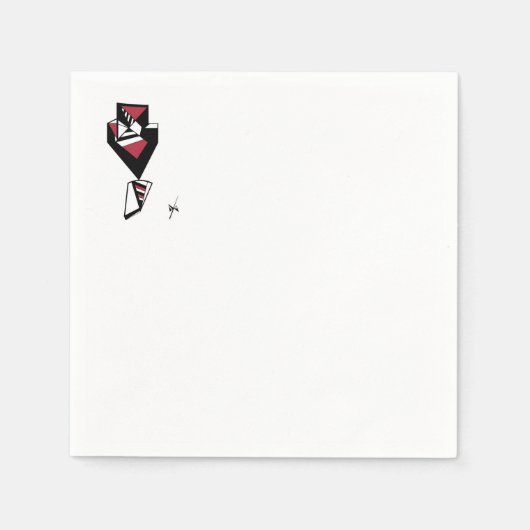 "Bow Stropdas Affair" cocktailservetten Servet (Voorkant)