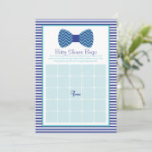 Bow Stropdas Baby shower Bingo Kaarten (Staand voorkant)