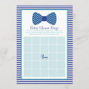 Bow Stropdas Baby shower Bingo Kaarten