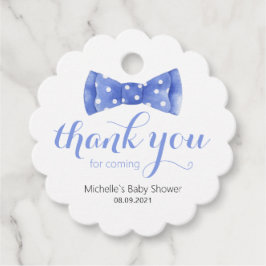 Bow Stropdas Baby shower Dank u Favor Tag Bedankjes Labels