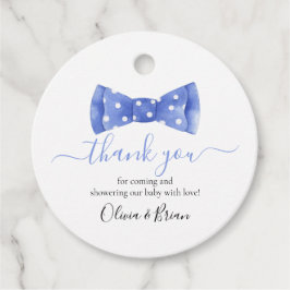 Bow Stropdas Baby shower Dank u Favor Tag Bedankjes Labels