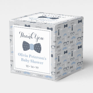 Bow Stropdas Baby shower Favor Box Bedankdoosjes