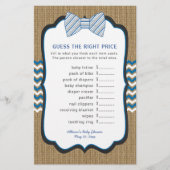 Bow Stropdas Baby shower Spellingprijs + woordscra (Voorkant)