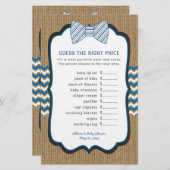 Bow Stropdas Baby shower Spellingprijs + woordscra (Voorkant / Achterkant)