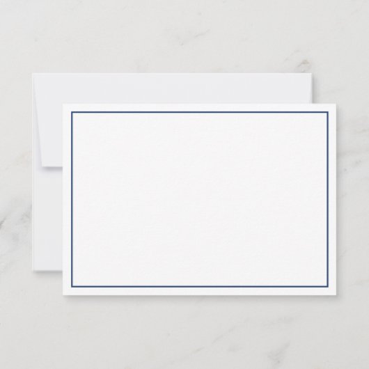 Bow Stropdas bedankje, Navy, Aqua Bedankkaart (Achterkant)