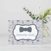 Bow Stropdas bedankpas Kaart (Staand voorkant)