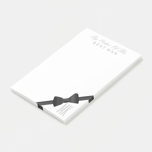 Bow Stropdas Best Man Groomsmen Weddenschap Post-it® Notes (Schuin)