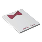 Bow Stropdas Bowtie Prom Wedding Favor Custom Noti Notitieblok (Schuin)