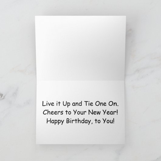 "Bow Stropdas Comics" Verjaardag Kaart (Binnen)