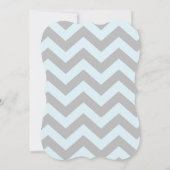 Bow-stropdas en Chevron Print Boy Baby shower uitn Kaart (Achterkant)