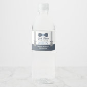 Bow Stropdas Flessenwikkel voor Baby Toewijding Waterfles Etiket (Voorkant)