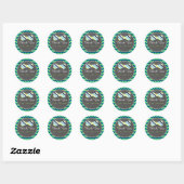 Bow Stropdas Gift Favor Label Blauw Blauwgroen kri (Vel)