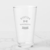 Bow Stropdas Groomsman Glas (Achterkant)