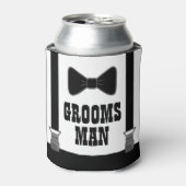 Bow Stropdas Groomsman Huwelijkscadeau Blikjeskoeler (Blikje Voorkant)