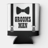 Bow Stropdas Groomsman Huwelijkscadeau Blikjeskoeler (Voorkant)