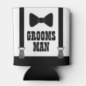 Bow Stropdas Groomsman Huwelijkscadeau Blikjeskoeler (Achterkant)