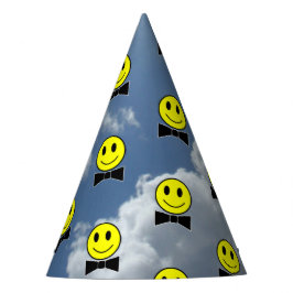 Bow Stropdas Happy Facets in de hemel Feesthoedjes