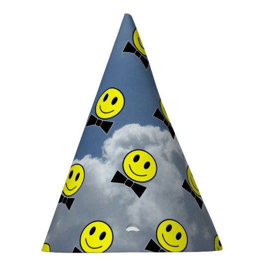 Bow Stropdas Happy Facets in de hemel Feesthoedjes (Rechts)